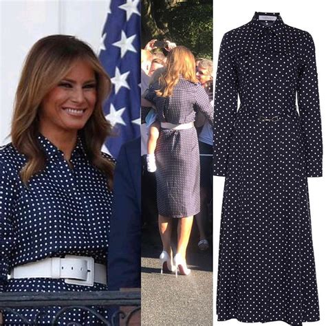 melania trump prada dress|Melania Trump Makes a Polka.